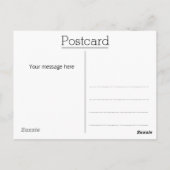 Eenvoudige zwarte kalligrafie Foto Dank u Briefkaa Briefkaart (Achterkant)