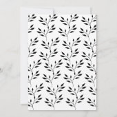 Eenvoudige zwarte kalligrafie "I Do BBQ" Verloving Kaart (Achterkant)