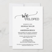 Eenvoudige zwarte kalligrafie kaart (Voorkant)