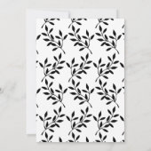 Eenvoudige zwarte kalligrafie kaart (Achterkant)