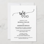 Eenvoudige zwarte kalligrafie kaart (Voorkant)