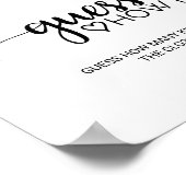 Eenvoudige zwarte kalligrafie poster (Hoek)