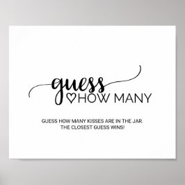 Eenvoudige zwarte kalligrafie poster