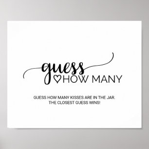 Eenvoudige zwarte kalligrafie poster