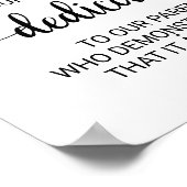 Eenvoudige zwarte kalligrafie-uitroepteken voor we poster (Hoek)