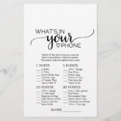 Eenvoudige zwarte kalligrafie wat in uw telefoonsp (Achterkant)