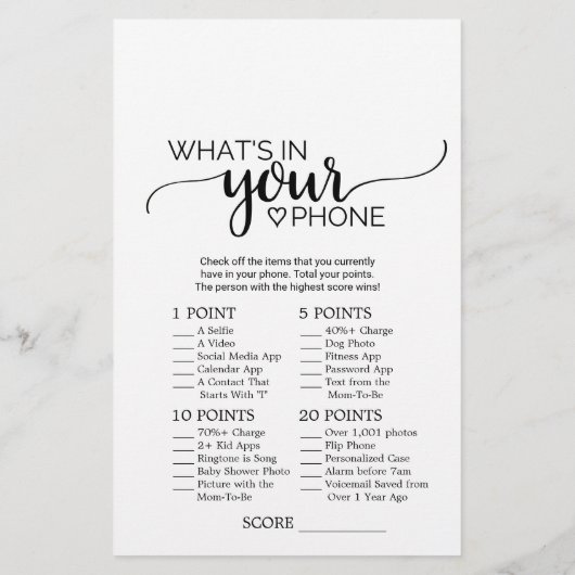 Eenvoudige zwarte kalligrafie wat in uw telefoonsp (Achterkant)