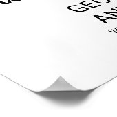 Eenvoudige zwarte kalligrafie Welkomstwoord Poster (Hoek)