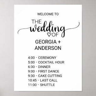 Eenvoudige zwarte kalligrafische volgorde van gebe poster