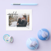 Eenvoudige zwarte kerstkaart flyer (Enkel)