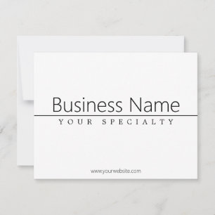 Eenvoudige zwarte klastekst op wit