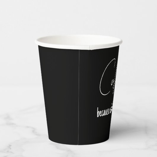 Eenvoudige zwarte koffie, want het toevoegen van g papieren bekers (Rechts)