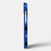 Eenvoudige zwarte legante Initialen Case-Mate iPhone Case (Achterkant / Links)