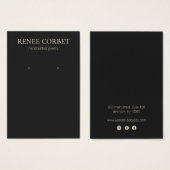 Eenvoudige zwarte legerkaart visitekaartje (Voorkant /achterkant)