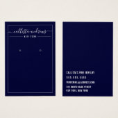 Eenvoudige zwarte marinevlek Kaart voor verharding (Voorkant /achterkant)