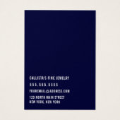 Eenvoudige zwarte marinevlek Kaart voor verharding (Achterkant)