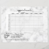 Eenvoudige, zwarte, marmer zakelijke benoemingen (Achterkant)