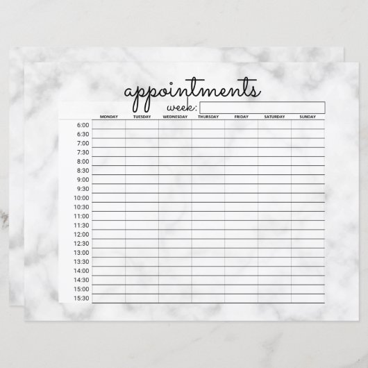 Eenvoudige, zwarte, marmer zakelijke benoemingen (Voorkant / Achterkant)