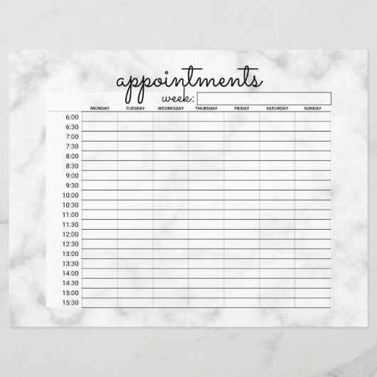 Eenvoudige, zwarte, marmer zakelijke benoemingen (Voorkant)