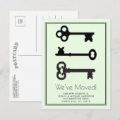 Eenvoudige zwarte miniatuur met minimale bewegings aankondigingskaart (Voorkant / Achterkant)