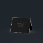 Eenvoudige zwarte, moderne, minimalistische grafis bedankkaart<br><div class="desc">Eenvoudige zwarte,  moderne,  minimalistische grafische kaart</div>