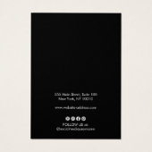 Eenvoudige zwarte oorbel display Kaart houder (Achterkant)