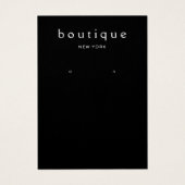 Eenvoudige zwarte oorbel display Kaart houder (Voorkant)