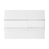 Eenvoudige zwarte peukgrens uitnodigingen wikkel (Achterkant Voorbeeld)