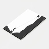 Eenvoudige zwarte rots die Silhouette klimt Post-it® Notes (Schuin)