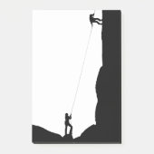 Eenvoudige zwarte rots die Silhouette klimt Post-it® Notes (Voorkant)