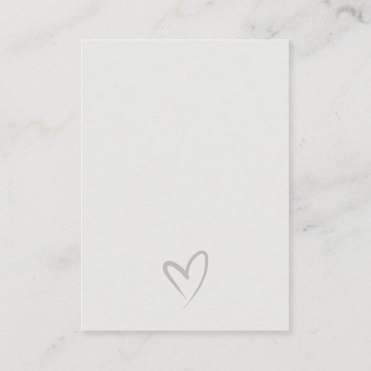 Eenvoudige zwarte Script-boeken voor Baby shower Informatiekaartje (Achterkant)