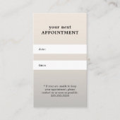 Eenvoudige zwarte Silver Beauty-benoeming Afsprakenkaartje (Voorkant)