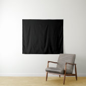 Eenvoudige zwarte, Solid Color Wandkleed (In Situ (horizontaal))