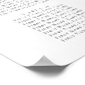 Eenvoudige zwarte stemkaart voor buitenlanders poster (Hoek)