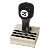 Eenvoudige zwarte strepen cirkel monogram typograf rubberstempel (Stempel)