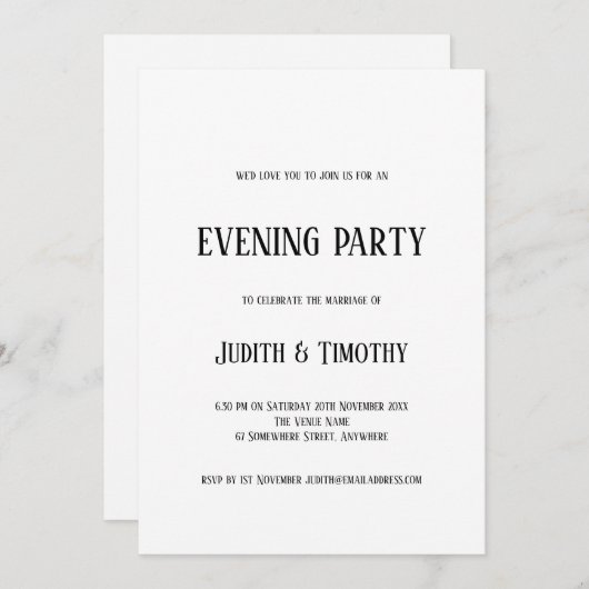 Eenvoudige Zwarte Tekst Witte Jurk Elke Kleur Avon Kaart (Voorkant / Achterkant)