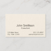 Eenvoudige zwarte-tekstSjabloon Visitekaartje (Voorkant)