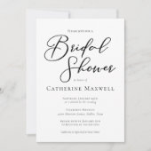 Eenvoudige zwarte Typografie Chic Modern Vrijgezel Kaart (Voorkant)