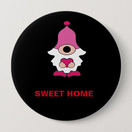 EENVOUDIGE ZWARTE VEELZAME HOME MAGNET RONDE BUTTON 4,0 CM