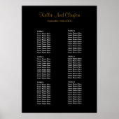 Eenvoudige zwarte-wedijverzetkaart poster (Voorkant)