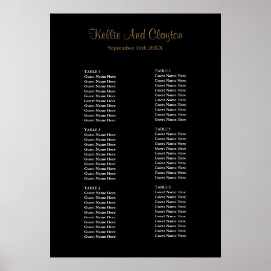 Eenvoudige zwarte-wedijverzetkaart poster (Voorkant)