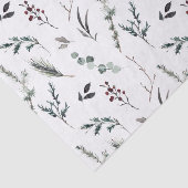 Eenvoudige zwarte winterkerst met botanische Water Tissuepapier (Detail)