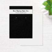 Eenvoudige zwarte, witte, aangepaste draagkaart visitekaartje (Bureau)