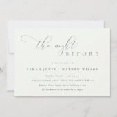 Eenvoudige Zwarte Witte avond van het Manuscript a Bedankkaart (Voorkant)