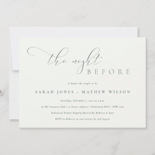 Eenvoudige Zwarte Witte avond van het Manuscript a Bedankkaart (Voorkant)