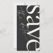 Eenvoudige zwarte witte foto slaat de datum op (Voorkant)