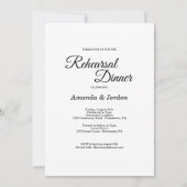 Eenvoudige zwarte witte kalligrafie repetitie - bi kaart (Voorkant)