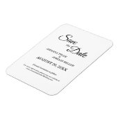 Eenvoudige zwarte witte kalligrafie Sparen de Datu Magneet (Linkerzijde)