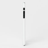 EENVOUDIGE ZWARTE WITTE MONOGRAM, DOORGESCHREVEN C iPhone HOESJE (Linkerkant)