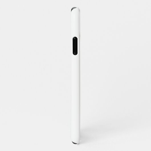 EENVOUDIGE ZWARTE WITTE MONOGRAM, DOORGESCHREVEN C iPhone HOESJE (Rechterkant)